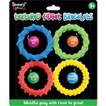 SENSORY SPROUTS TEXTURED FIDGET BRACELETS ASSORTED SET 4