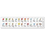 LEARNING CAN BE FUN DESK STRIPS ALPHABET MODERN CURSIVE PACK 30
