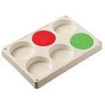EDUCATIONAL COLOURS PALETTE STACKABLE LARGE 6 WELL