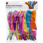 EDUCATIONAL COLOURS QUILL FEATHERS BRIGHTS ASSORTED 60G