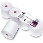 VICTORY CCR606 CASH REGISTER ROLL 76X76MM 115MM CORE 2PLY WHITE  YELLOW PK4