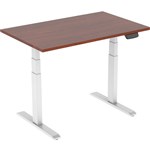 ERGOVIDA EED623D ELECTRIC SITSTAND DESK 1800 X 750MM WHITEDARK WALNUT