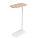 RAPIDLINE EOS HEIGHT ADJUSTABLE SIDE TABLE 560 X 340 X 6531048MM NATURAL OAKWHITE PC