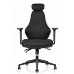 RAPIDLINE ERGORA POSTURE CHAIR HIGH BACK BLACK FABRIC