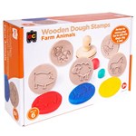 EDUCATIONAL COLOURS WOODEN DOUGH STAMPS FARM