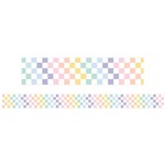 LEARNING CAN BE FUN PASTEL CHECKERED BORDER PACK 12