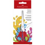 FABERCASTELL CLASSIC SCHOOL SCISSORS 155MM RED