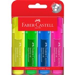FABERCASTELL TEXTLINER ICE HIGHLIGHTER CHISEL ASSORTED WALLET 4