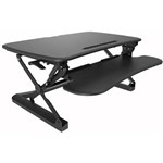 SYLEX ARISE DESKALATOR MEDIUM 890W X 590D BLACK