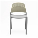 RAPIDLINE FLEXI STACKING CHAIR WITH GREEN BACKREST 815 X 505 X 550MM GREY
