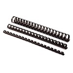 FELLOWES 5346105 BINDING COMB PLASTIC ROUND 21 RING 10MM BLACK PACK 100
