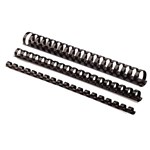 FELLOWES PLASTIC BINDING COMBS ROUND 21 LOOP 19MM A4 BLACK PACK 100