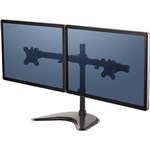 FELLOWES 8043701 PROFESSIONAL SERIES MONITOR ARM DUAL HORIZONTAL SURFACE MOUNT BLACK
