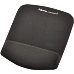 FELLOWES 9252201 MOUSE PAD WRIST REST PLUSH TOUCH WITH MICROBAN GRAPHITE