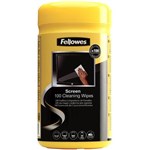 FELLOWES 99703 SCREEN CLEANING WIPES WHITE TUB 100