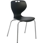 SYLEX MATA 4 LEG STACKING CHAIR CHARCOAL