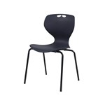 SYLEX ROSWELL CHAIR 4LEG 310MM CHARCOAL SEAT BLACK FRAME