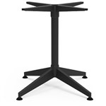 RAPIDLINE TYPHOON 4 STAR ROUND MEETING TABLE FRAME 752 X 725MM BLACK PC ALL OVER