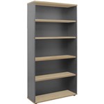 RAPID WORKER BOOKCASE 4 SHELF 900 X 315 X 1800MM OAKIRONSTONE