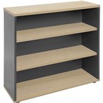 RAPID WORKER BOOKCASE 3 SHELF 900 X 315 X 900MM OAKIRONSTONE