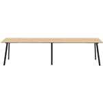 RAPIDLINE ETERNITY HIGH BAR TABLE 4200 X 750MM NATURAL OAKBLACK
