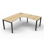 RAPID INFINITY DELUXE 1 PERSON PROFILE LEG SINGLE SIDED CORNER WORKSTATION
