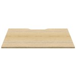 RAPIDLINE SCREEN SCALLOPED DESK TOP 1200 X 750 NATURAL OAK