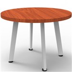 RAPIDLINE ETERNITY COFFEE TABLE 600MM DIA CHERRYWHITE SATIN