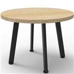 RAPIDLINE ETERNITY COFFEE TABLE 600MM DIA NATURAL OAKBLACK