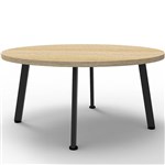 RAPIDLINE ETERNITY COFFEE TABLE 900MM DIA NATURAL OAKBLACK