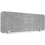 RAPIDLINE ECO PANEL DESK MOUNTED SCREEN 1190 X 384MM MARBLE GREY