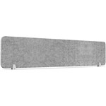 RAPIDLINE ECO PANEL DESK MOUNTED SCREEN 1790 X 384MM MARBLE GREY