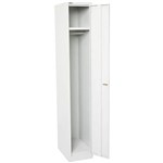 GO STEEL LOCKER 1 DOOR 380 X 455 X 1830MM SILVER GREY