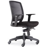 RAPIDLINE HARTLEY MESH BACK TASK CHAIR WITH ARMS BLACK