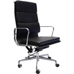 RAPIDLINE PU900H EXECUTIVE CHAIR HIGH BACK ARMS BLACK