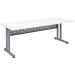 RAPID SPAN RCLD157MW C LEG DESK METAL MODESTY PANEL 1500 X 700MM WHITESILVER