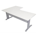 RAPID SPAN CORNER WORKSTATION 1800 X 1200 X 700MM WHITESILVER