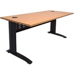 RAPID SPAN DESK METAL MODESTY PANEL 1200 X 700MM BEECHBLACK