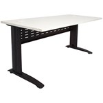 RAPID RSD127MWBK SPAN DESK METAL MODESTY PANEL 1200 X 700MM WHITEBLACK