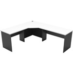 RAPID WORKER CORNER WORKSTATION COMPLETE 2100 X 1800 X 600MM WHITEIRONSTONE