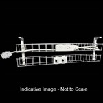 RAPID DUAL TIER CABLE BASKET 1250MM  GPO X 2  DATA TILES X 2  LEAD LENGTH 2M