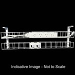 RAPID DUAL TIER CABLE BASKET 1250MM  GPO X 4  DATA TILES X 2  LEAD LENGTH 2M