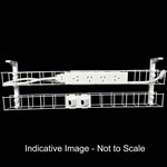RAPID DUAL TIER CABLE BASKET 950MM  GPO X 4  DATA TILES X 2  LEAD LENGTH 15M