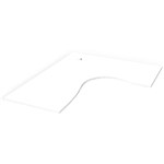 RAPIDLINE SCREEN SCALLOPED CORNER WORKSTATION DESK TOP 1800 X 1500 X 750 NATURAL WHITE