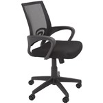 RAPIDLINE VESTABL VESTA MEETING CHAIR MEDIUM BACK BLACK MESH BACK WITH FABRIC SEAT BLACK