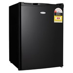 HELLER BAR FRIDGE WIRE SHELVES 75 LITRE BLACK