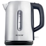 MAXIM CORDLESS KETTLE STAINLESS STEEL 17 LITRE GREY