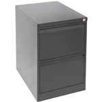 RAPIDLINE GFCA2 FILING CABINET 2 DRAWER 705 X 460 X 620MM BLACK RIPPLE