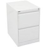 RAPIDLINE GFCA2 FILING CABINET 2 DRAWER 705 X 460 X 620MM WHITE SATIN
