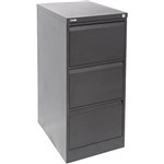 RAPIDLINE GFCA3 FILING CABINET 3 DRAWER 1016 X 460 X 620MM BLACK RIPPLE